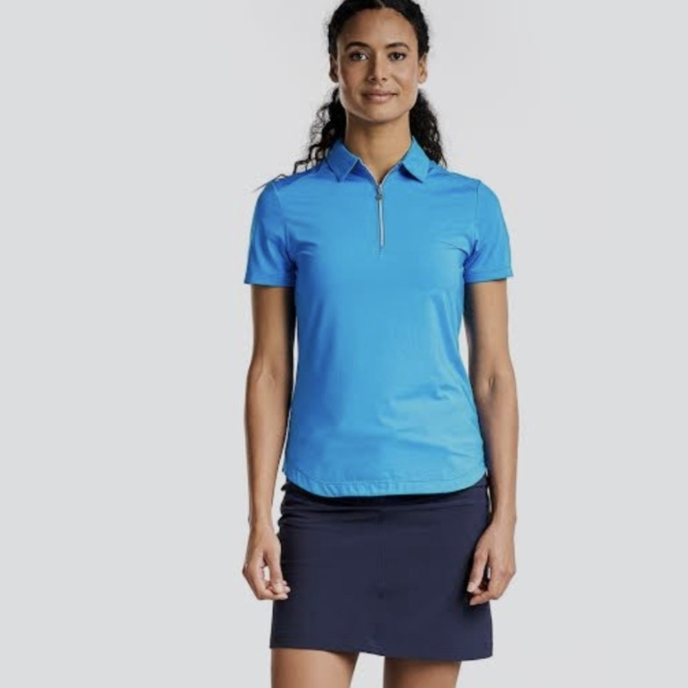 NVO Sport Blue Women's Short Sleeve Golf  Polo